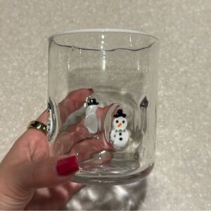 Icon juice glass snowman
